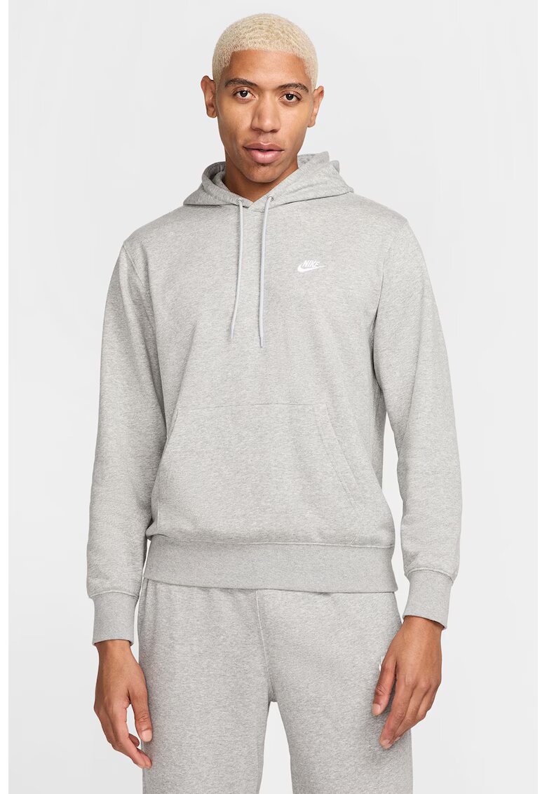Nike Hanorac din amestec de bumbac cu logo - Gri deschis melange