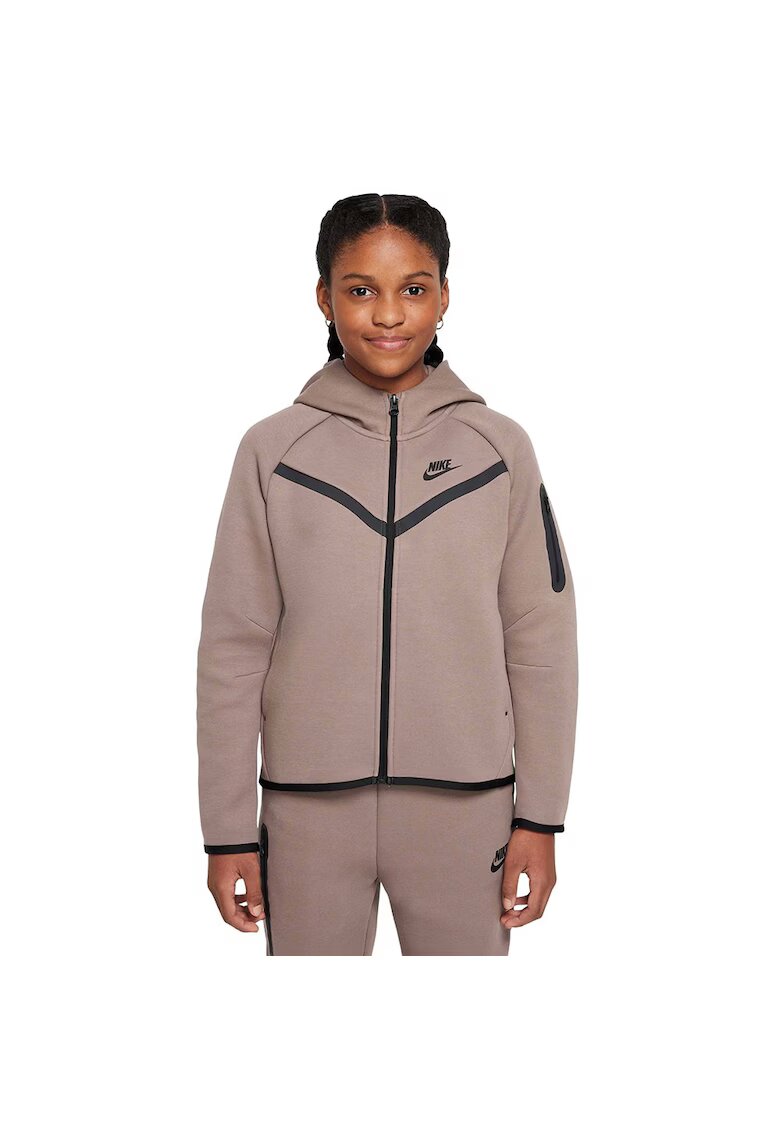 Nike Hanorac Sportswear Tech FL JR HV8695-214 - Fete - Maro