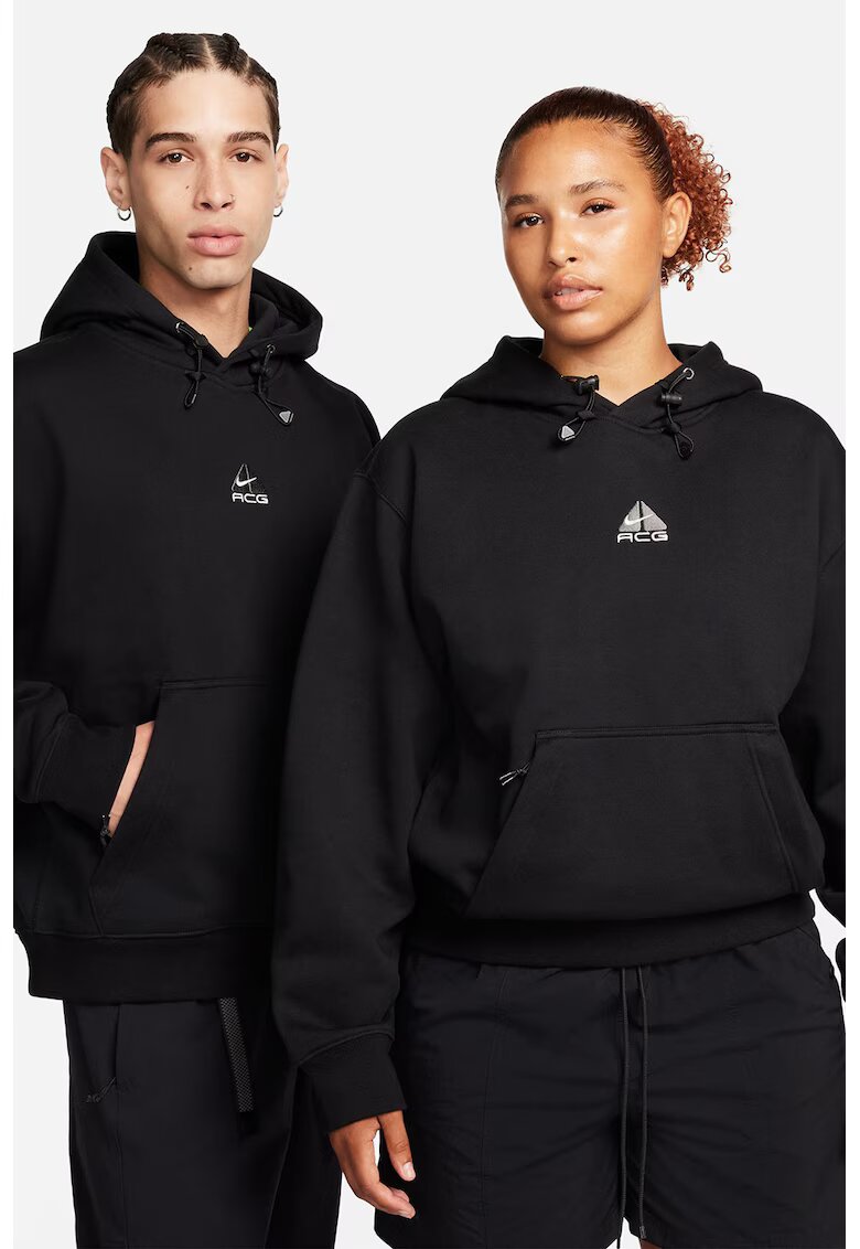 Nike Hanorac supradimensionat cu gluga ajustabila - Negru