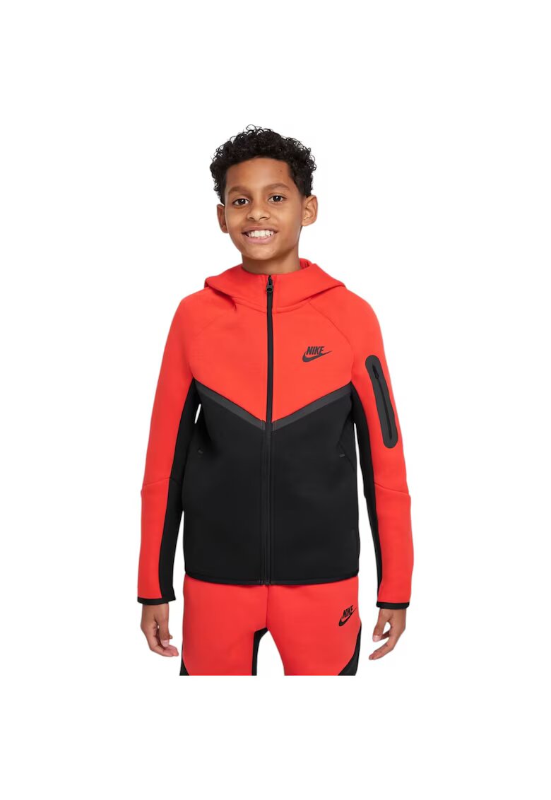 Nike Hanorac Tech Fleece FZ - PD Rosu Negru - Rosu/Negru