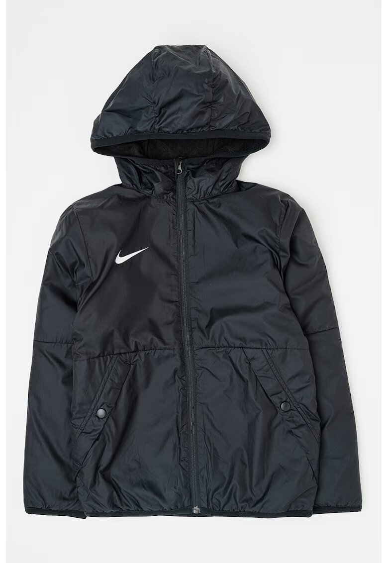 Nike Jacheta cu logo si gluga pentru fotbal - Negru/Alb optic
