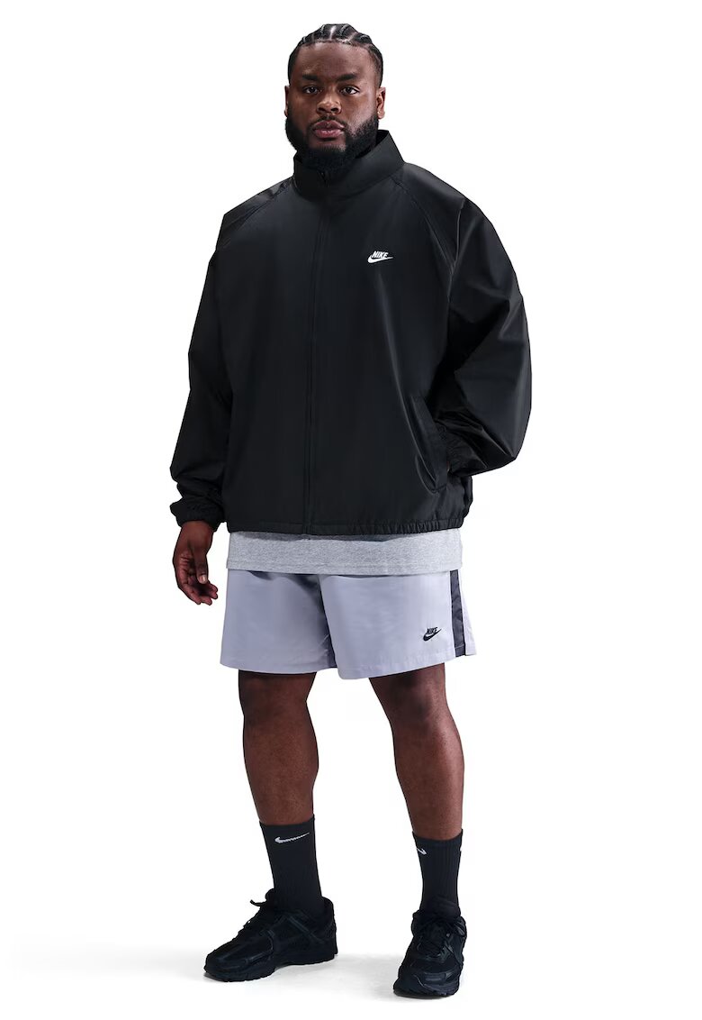 Nike Jacheta supradimensionata cu maneci raglan - Alb/Negru