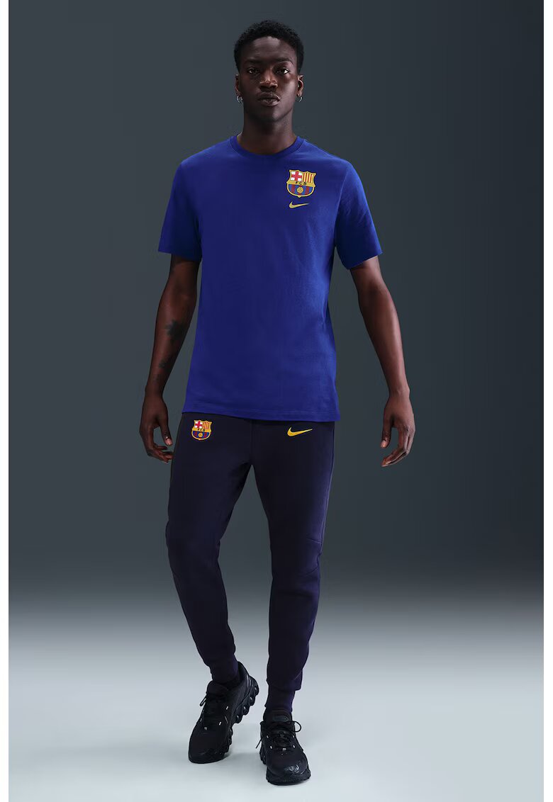 Nike Pantaloni cu snur in talie - pentru fotbal FC Barcelona - Galben/Albastru ultramarin/Gri inchis