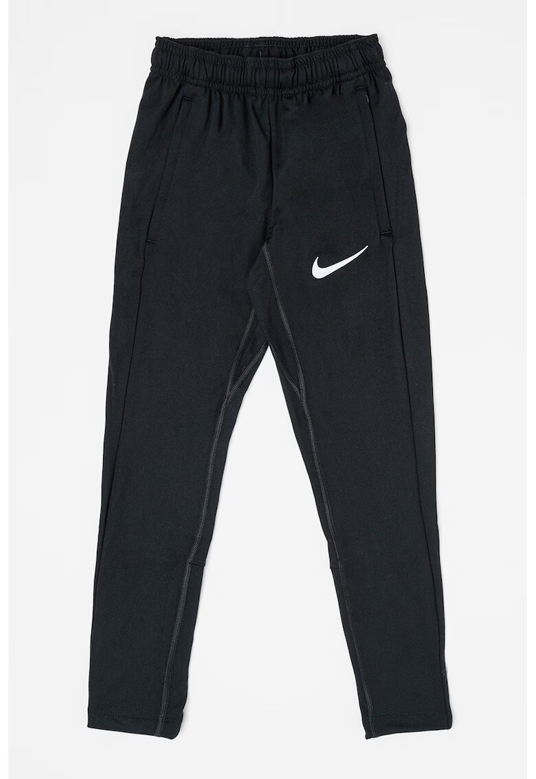 Nike Pantaloni cu tehnologie Dri-Fit si logo - pentru fotbal - Alb/Negru