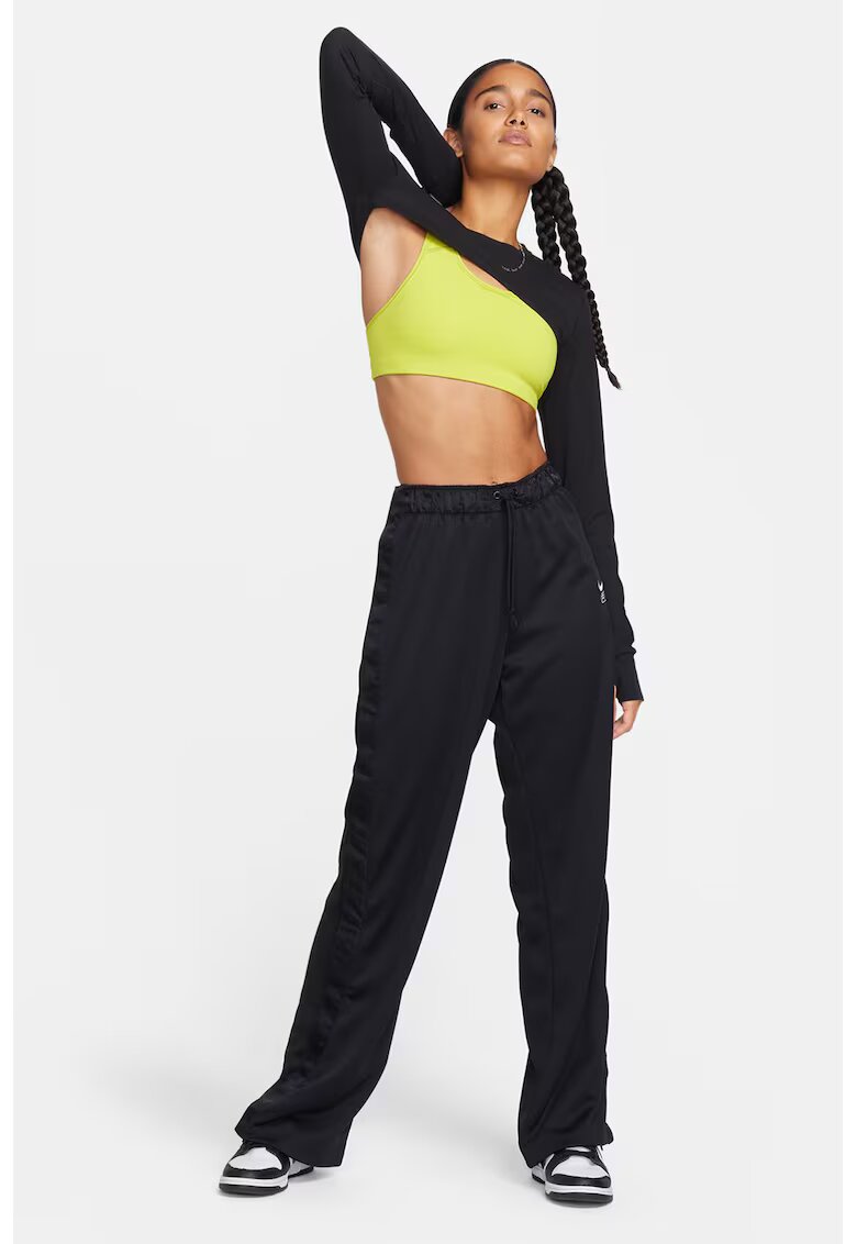Nike Pantaloni de trening ampli cu snur Air - Negru
