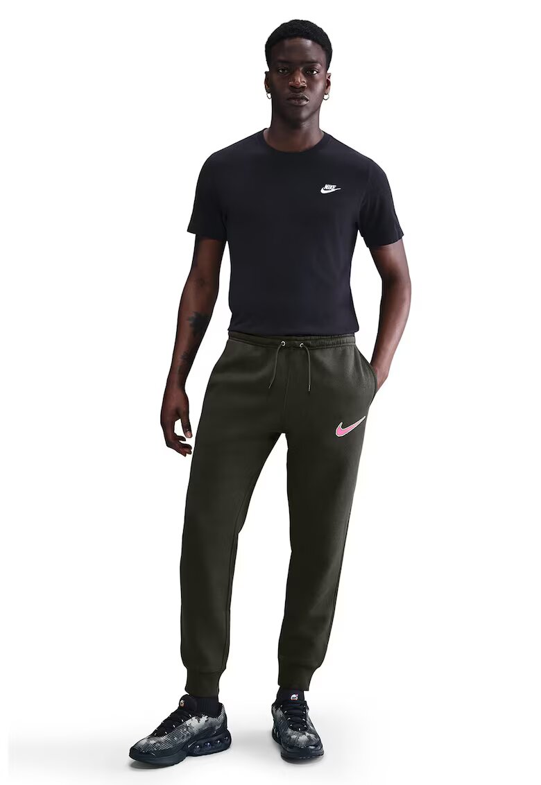 Nike Pantaloni de trening conici si snur - Kaki inchis