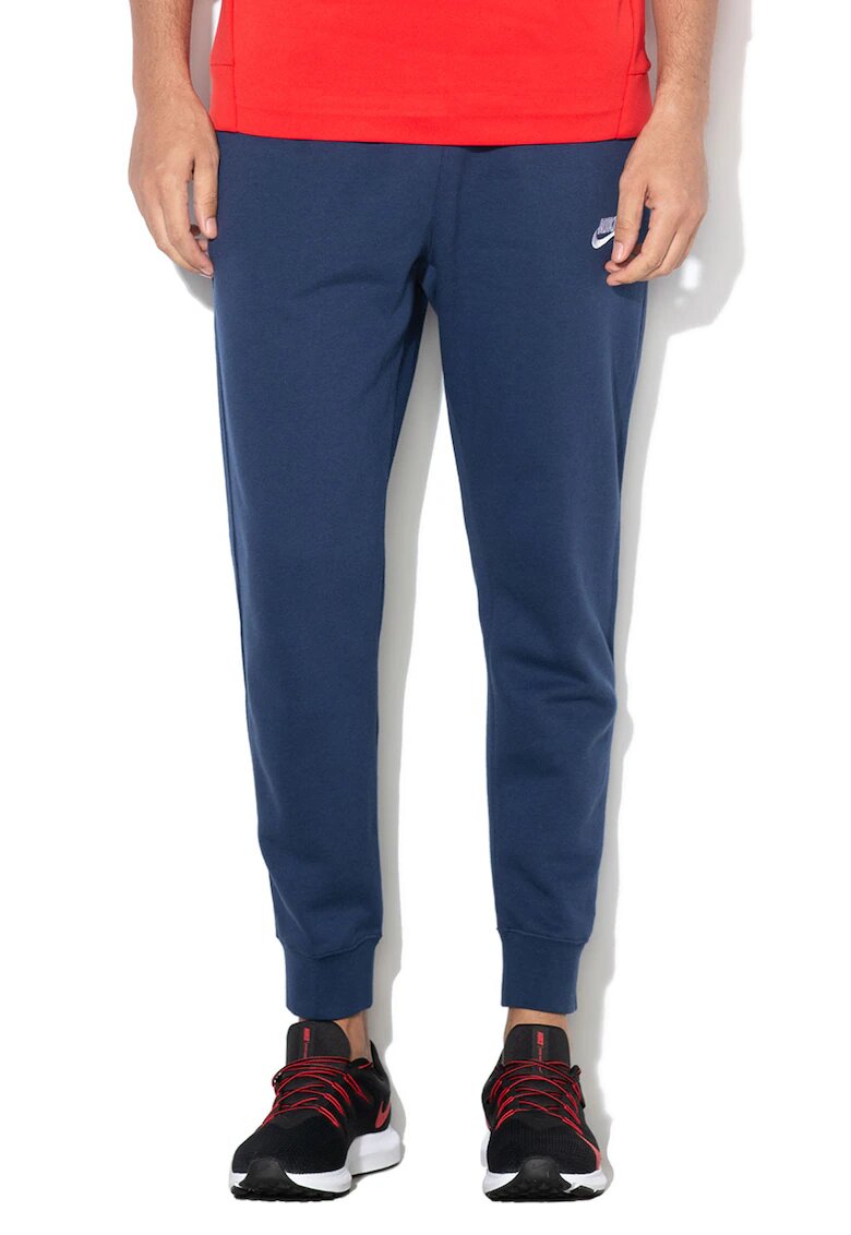 Nike Pantaloni de trening cu buzunare laterale - Albastru inchis