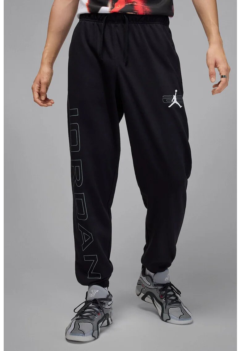 Nike Pantaloni de trening cu snur de ajustare in talie - Negru