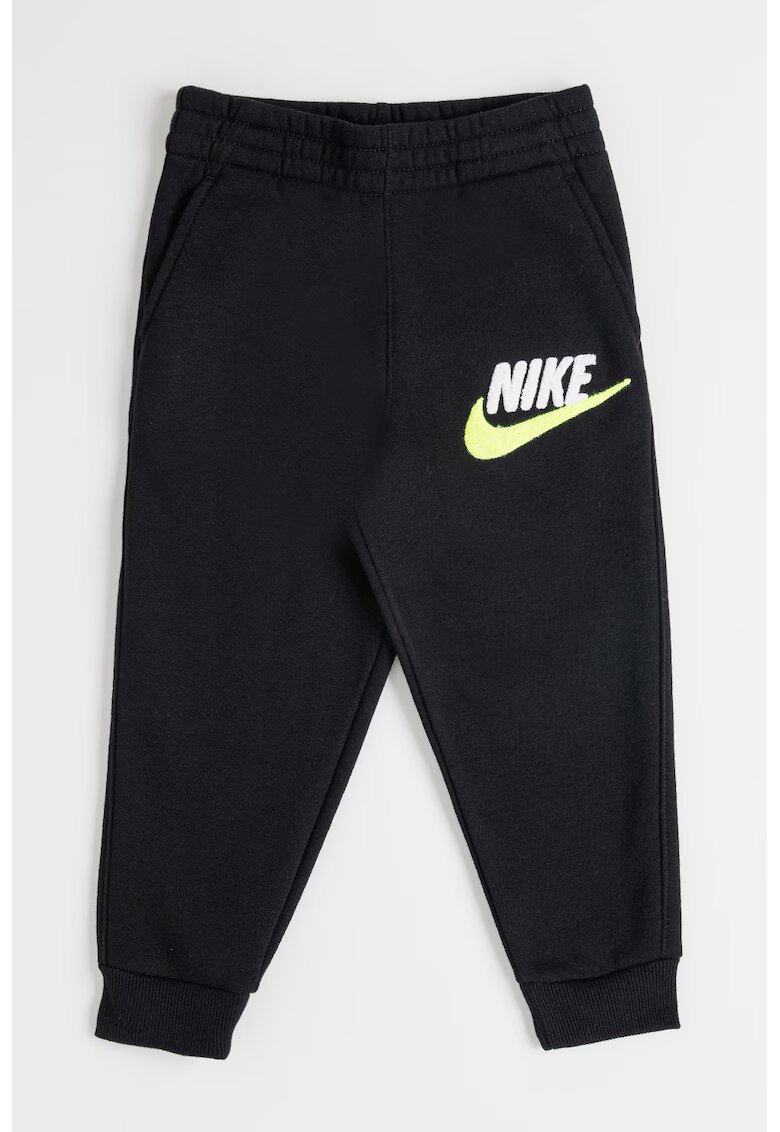 Nike Pantaloni de trening din amestec de bumbac cu broderie logo - Negru