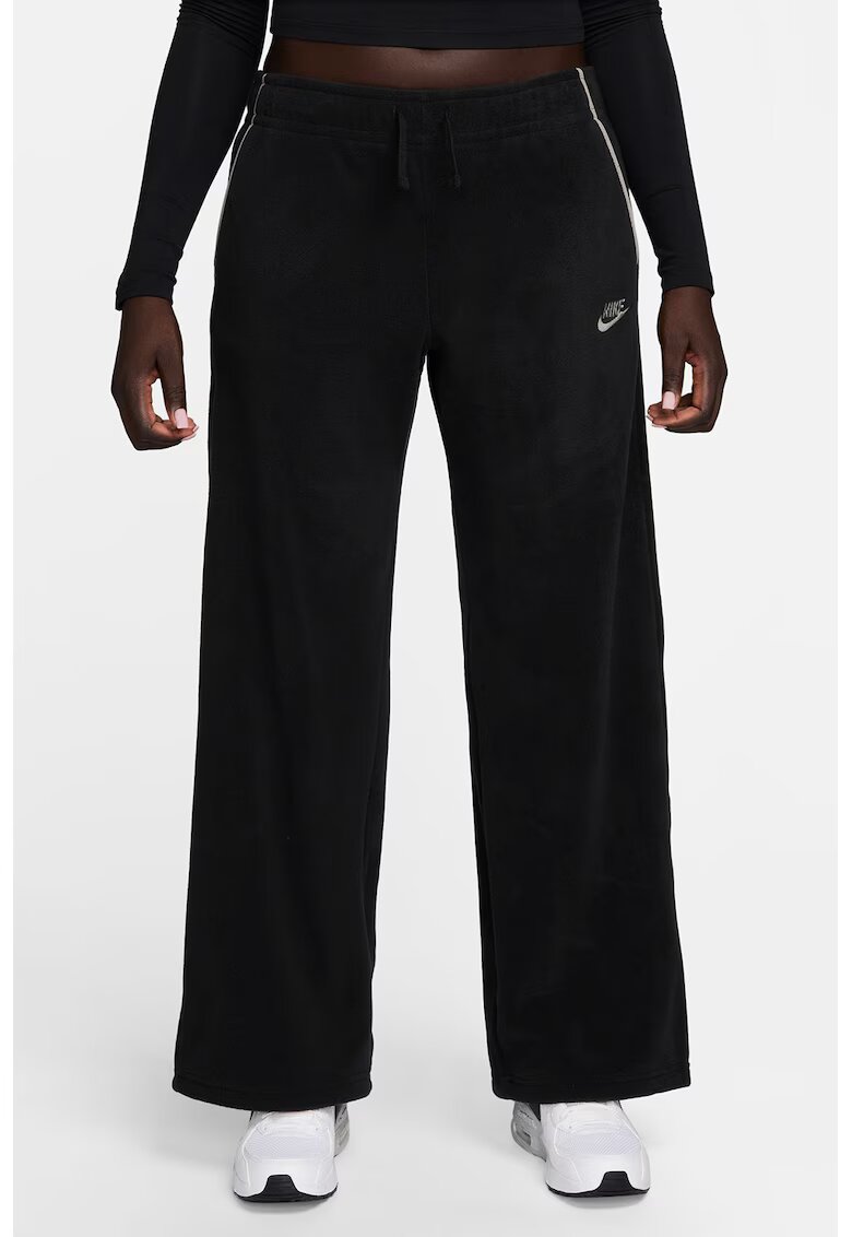 Nike Pantaloni din fleece pentru alergare Sportwear - Negru/Gri