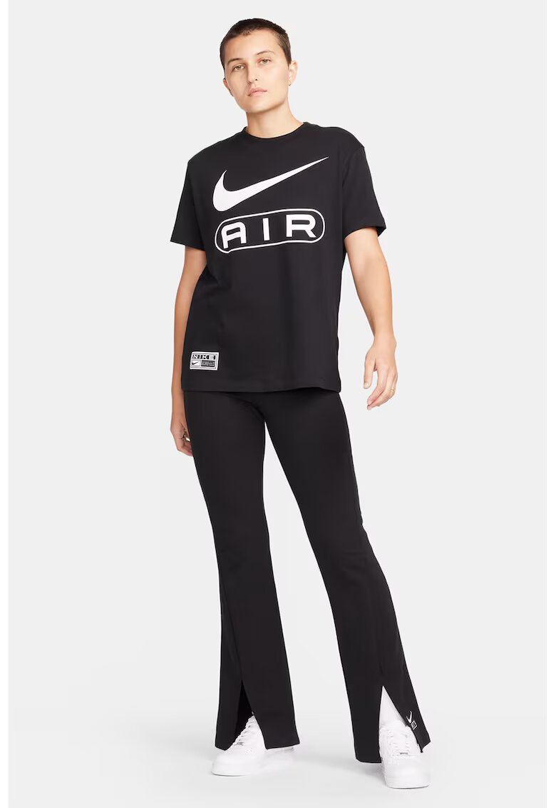 Nike Pantaloni evazati cu slit frontal Air - Negru