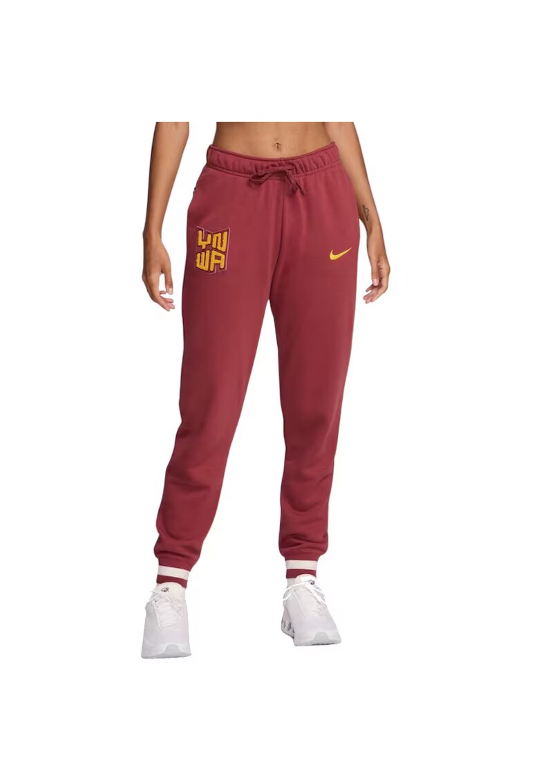 Nike Pantaloni pentru Femei - lfc w nsw club flc mr pant std - FQ3194-661 - Rosu - Rosu
