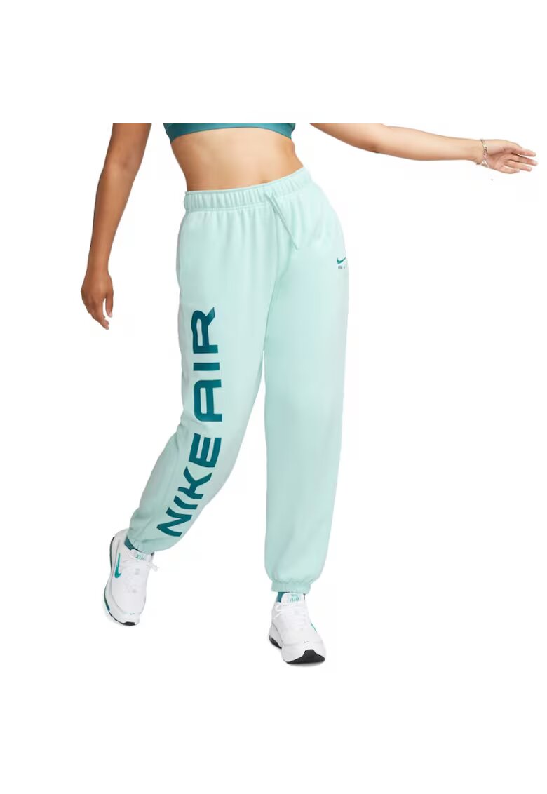 Nike Pantaloni pentru Femei - w nsw air flc os hr jggr - FB8051-346 - Verde - Verde