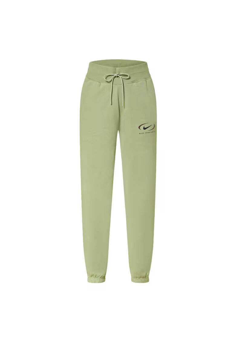 Nike Pantaloni pentru Femei - w nsw phnx flc hr os pant prnt - FN7716-386 - Verde - Verde
