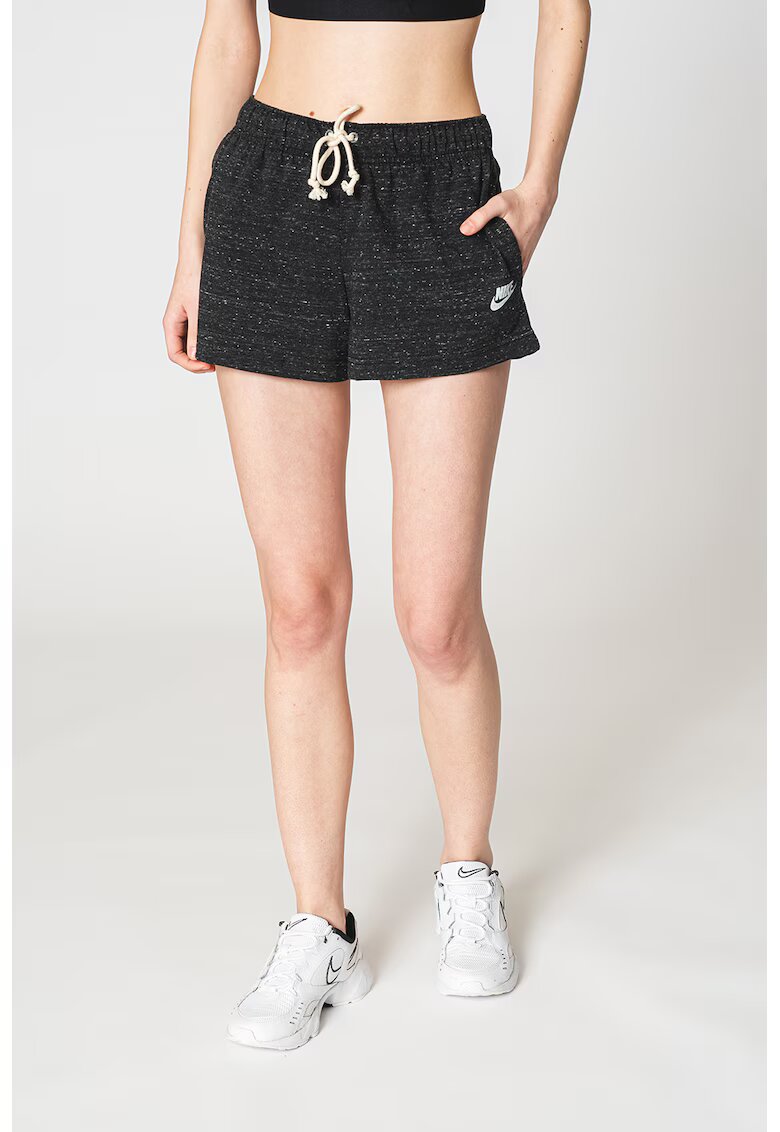 Nike Pantaloni scurti cu buzunare laterale - Alb/Negru