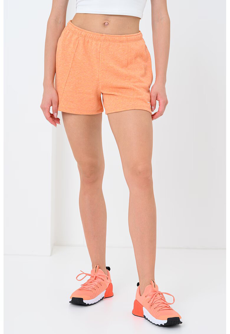 Nike Pantaloni scurti cu detaliu logo - Portocaliu deschis