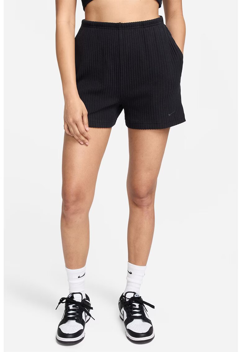 Nike Pantaloni scurti cu talie inalta - Negru