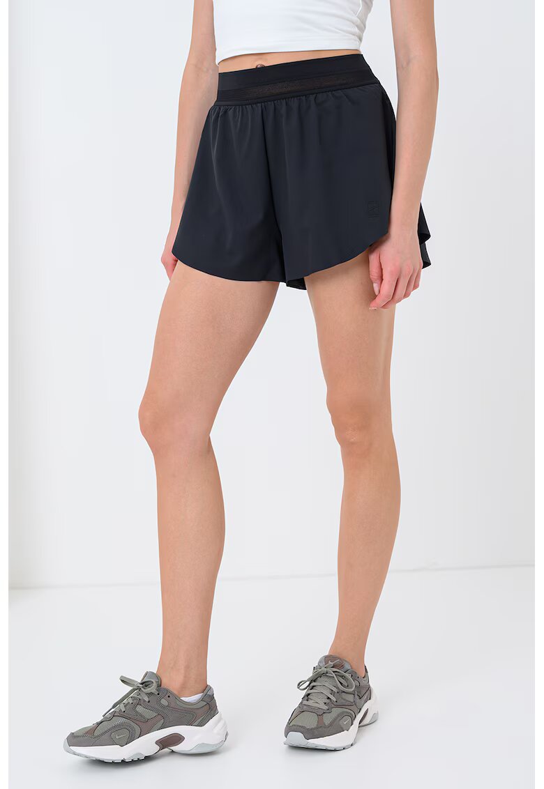 Nike Pantaloni scurti cu talie inalta pentru tenis - Negru
