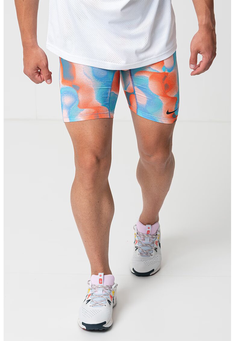 Nike Pantaloni scurti cu tehnologie Dri-FIT - pentru fitness Pro - Portocaliu/Turcoaz/Roz somon