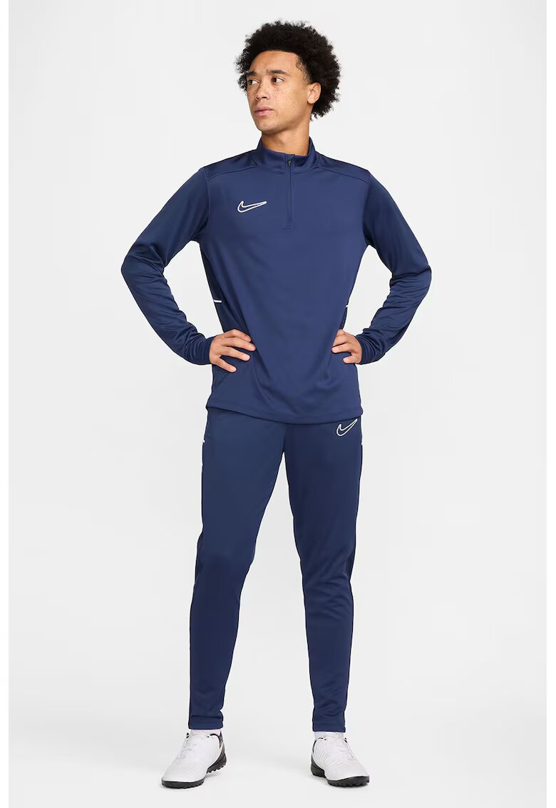 Nike Pantaloni slim-fit cu logo - pentru fotbal - Alb/Albastru inchis
