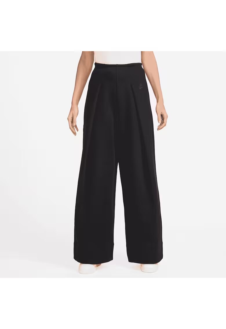 Nike Pantaloni W NSW TCH FLC HR PLT PANT WIDE-FV8052-010