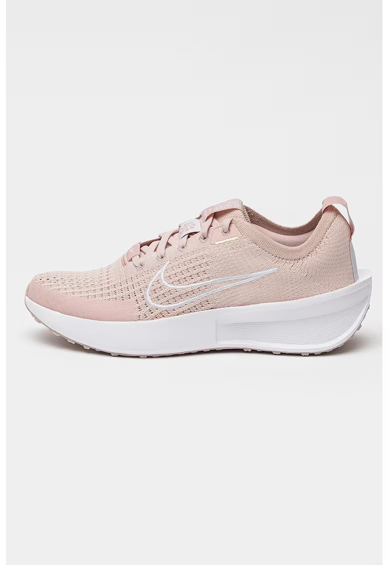 Nike Pantofi cu imprimeu logo - pentru alergare Interact - Roz prafuit