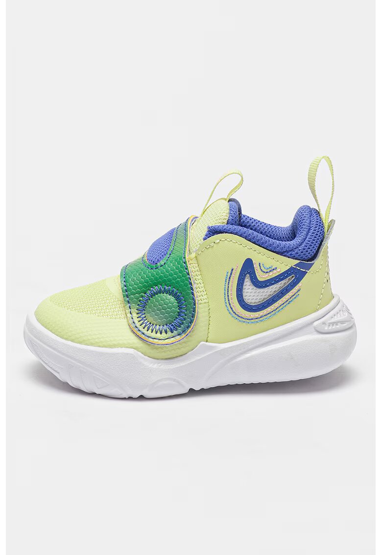 Nike Pantofi cu inchidere velcro pentru antrenament Team Hustle D 11 SE - Verde/Albastru/Verde fistic