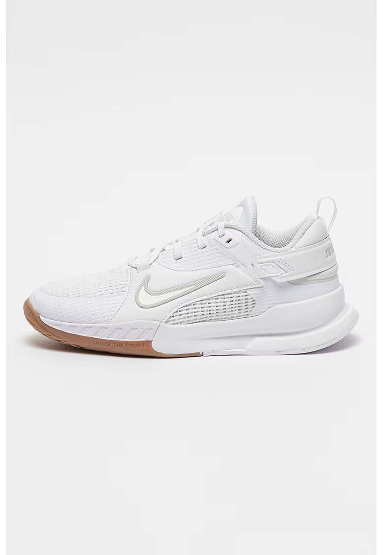 Nike Pantofi cu insertii de plasa - pentru alergare Crosscourt - Alb optic