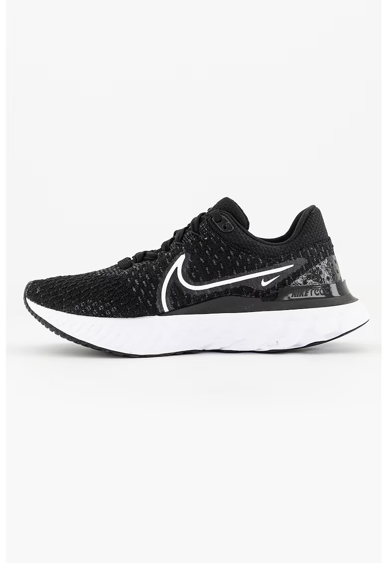 Nike Pantofi cu insertii din material sintetic pentru alergare React Infinity Run Flyknit 3 - Alb/Negru