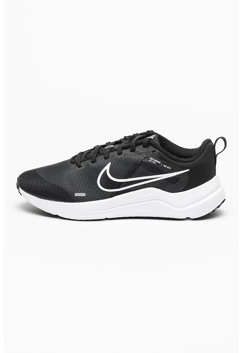 Nike Pantofi cu logo pentru alergare Downshifter 12 - Alb/Negru