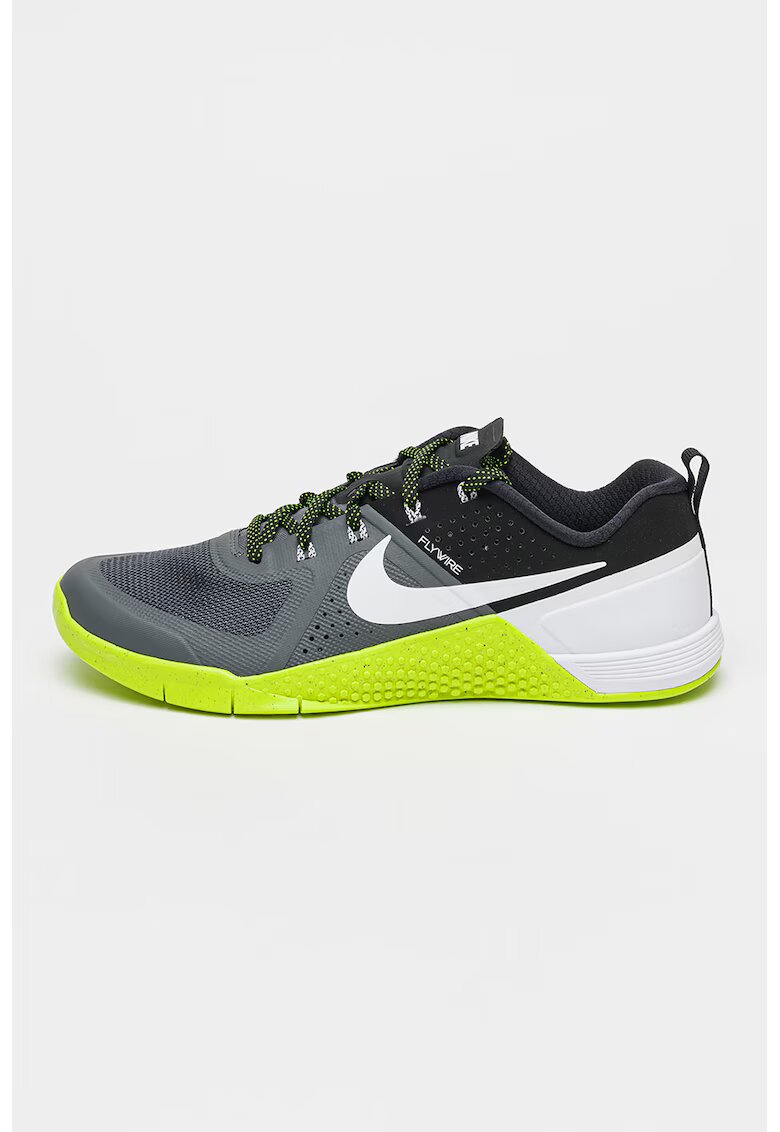 Nike Pantofi cu talpa contrastanta - pentru fitness Metcon 1 - Negru/Alb optic/Gri inchis