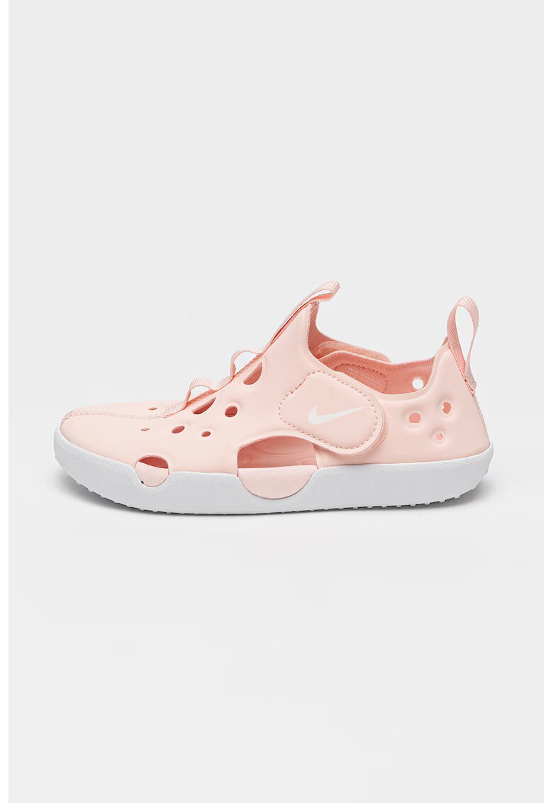 Nike Pantofi cu velcro si decupaje - Piersica