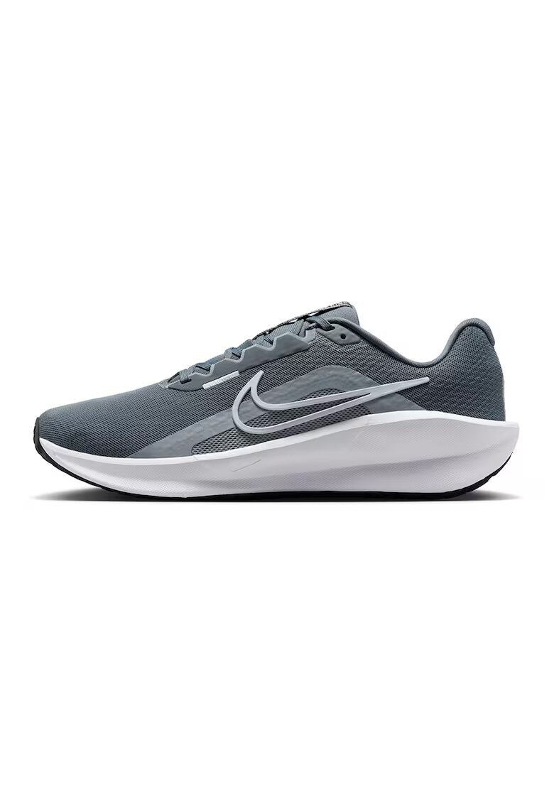 Nike Pantofi din plasa cu logo contrastant pentru alergare Downshifter 13 Road - Alb murdar/Gri antracit