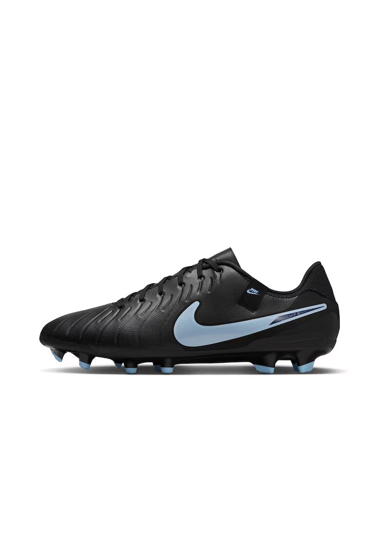 Nike Pantofi Legend 10 Academy din piele ecologica pentru fotbal - Albastru pastel/Negru