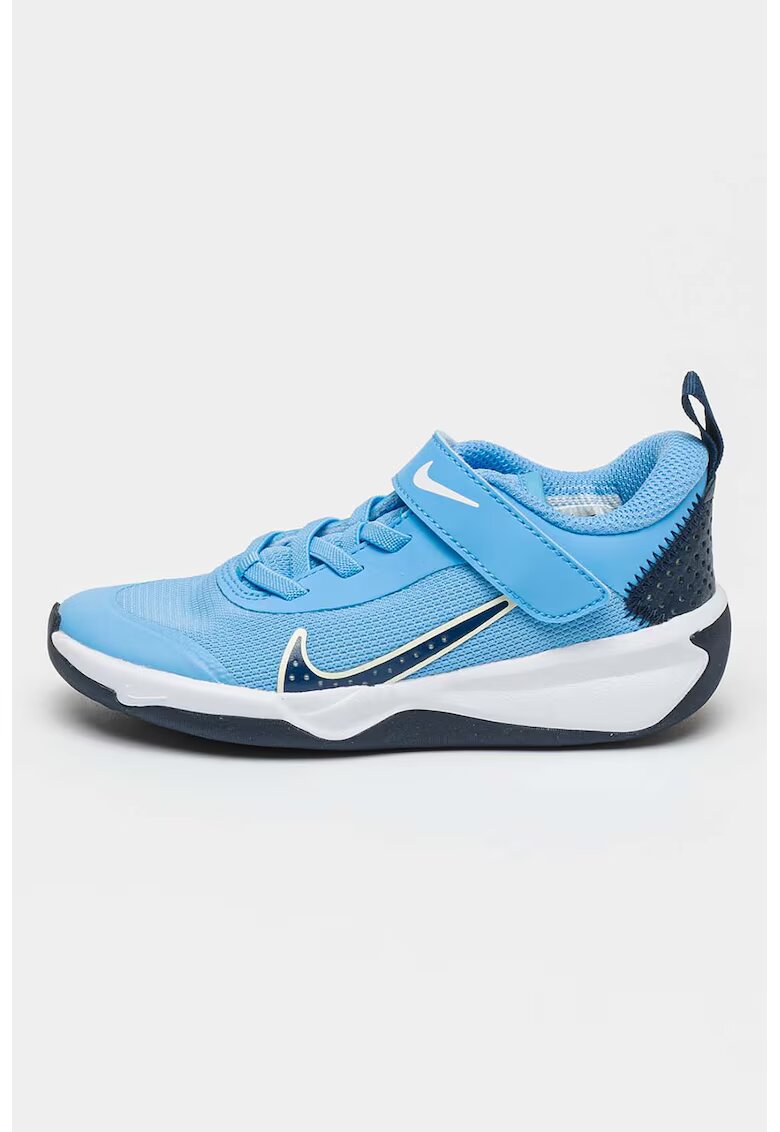 Nike Pantofi Omni Multi-Court cu inchidere velcro pentru tenis - Albastru pastel/Alb optic/Bleumarin
