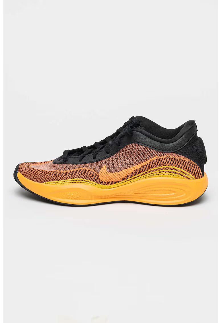 Nike Pantofi pentru baschet G.T. Hustle Academy - Negru/Galben sofran/Portocaliu mandarina