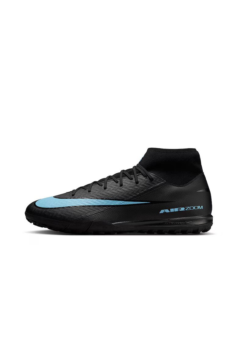 Nike Pantofi pentru fotbal Zoom Superfly 10 Academy Turf - Negru/Albastru glaciar