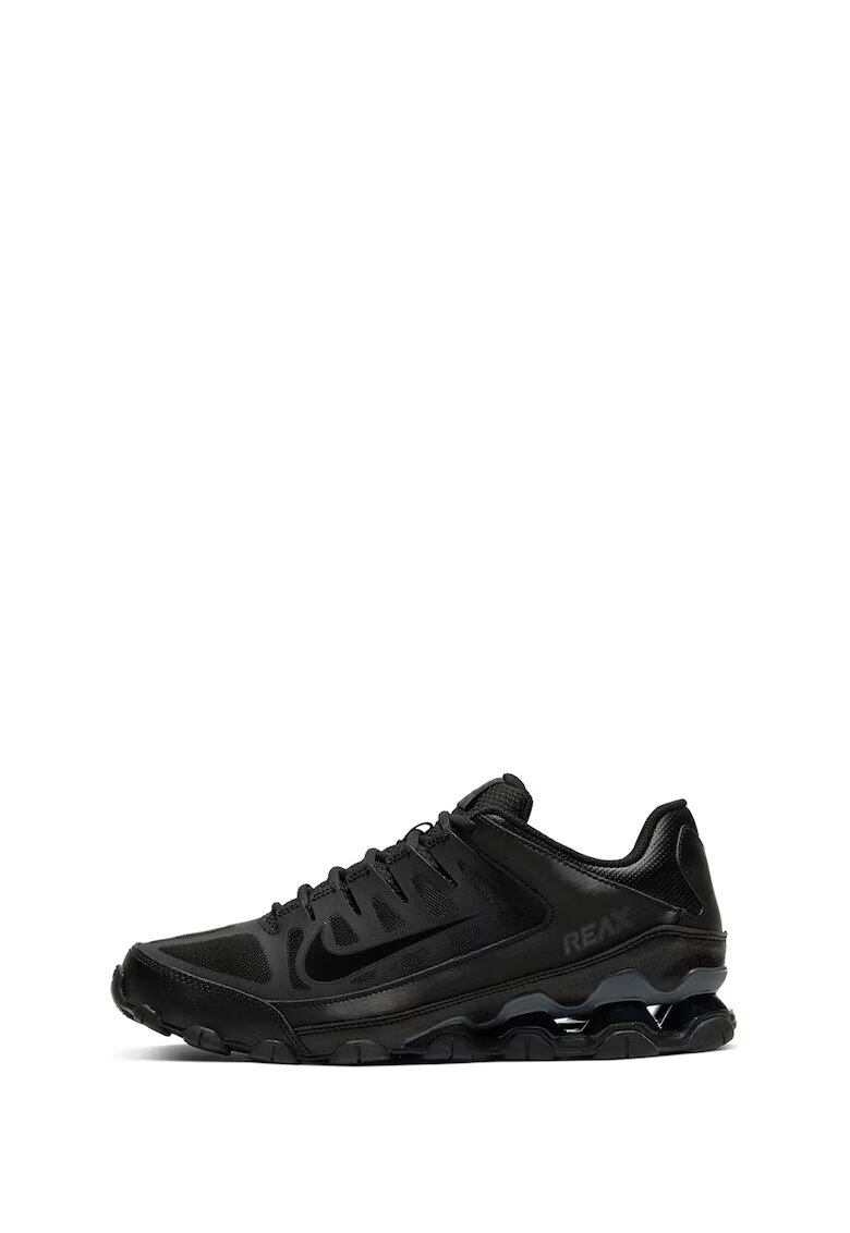 Nike Pantofi Reax 8 TR de piele cu garnituri din material textil entru fitness - Onyx Black