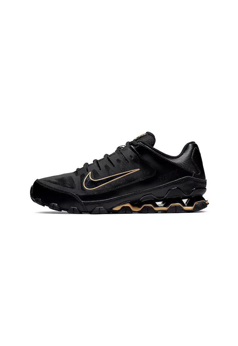 Nike Pantofi Reax 8 TR din piele si material textil - pentru fitness - Negru/Portocaliu pal
