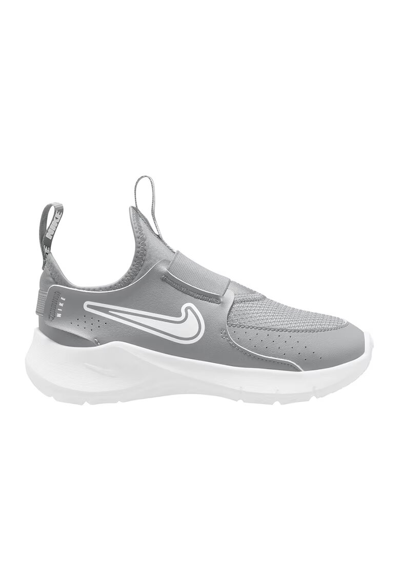 Nike Pantofi slip-on cu garnituri din piele Flex Runner 3 - Alb/Gri deschis