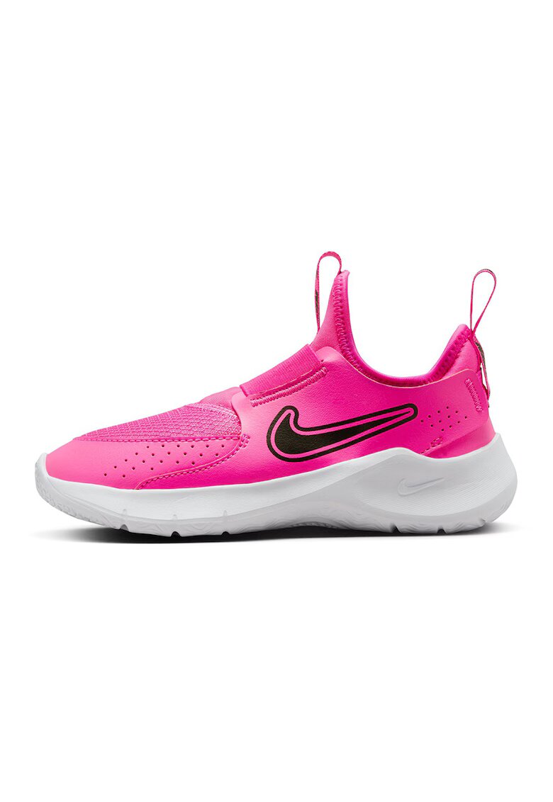 Nike Pantofi slip-on cu garnituri din piele Flex Runner 3 - Negru/Roz aprins