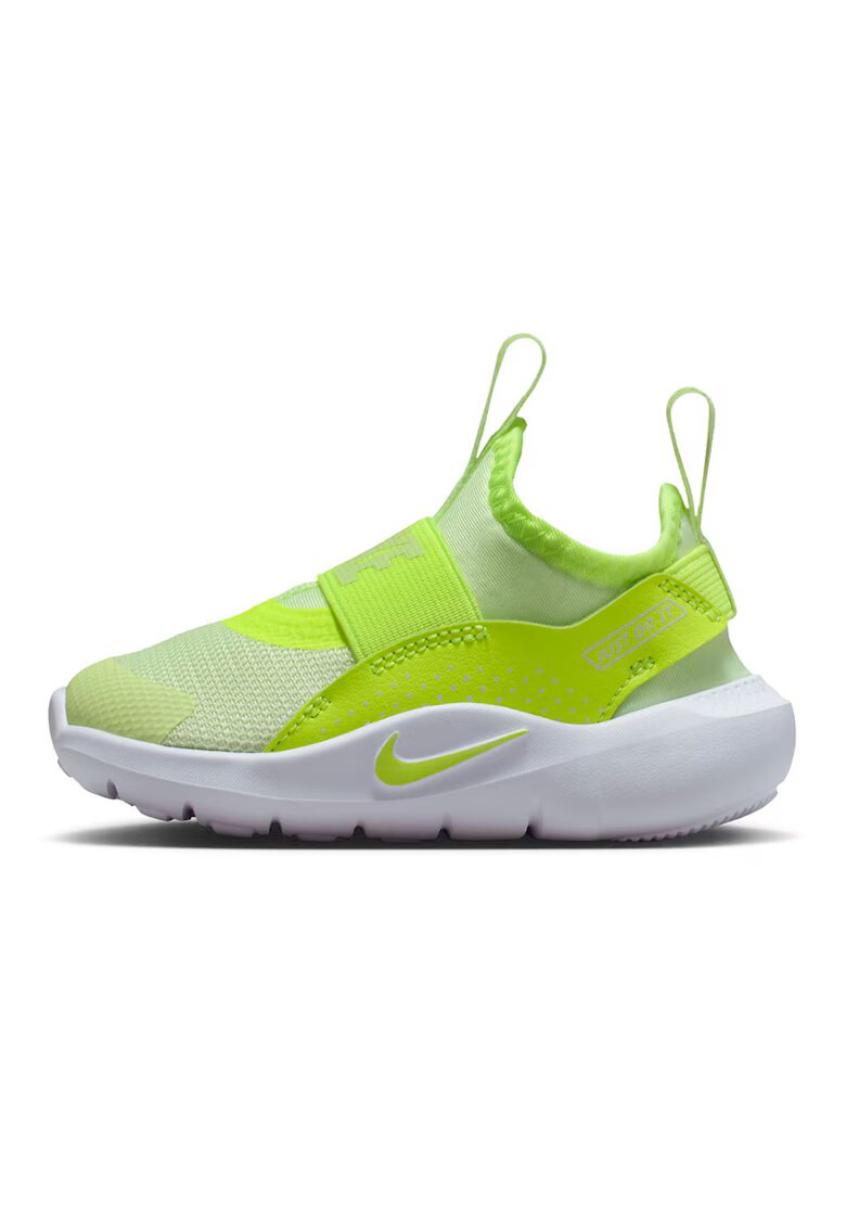 Nike Pantofi slip-on Flex Runner 4 cu detaliu logo - pentru alergare - Verde lime
