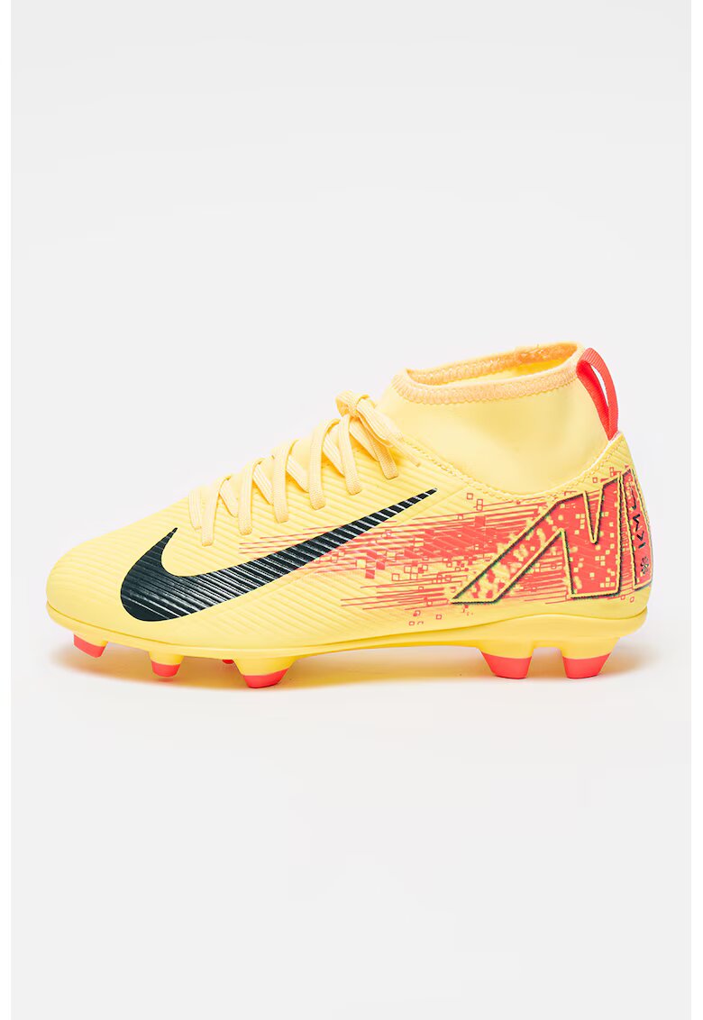 Nike Pantofi slip-on - pentru fotbal Superfly 10 Club - Negru/Galben/Portocaliu