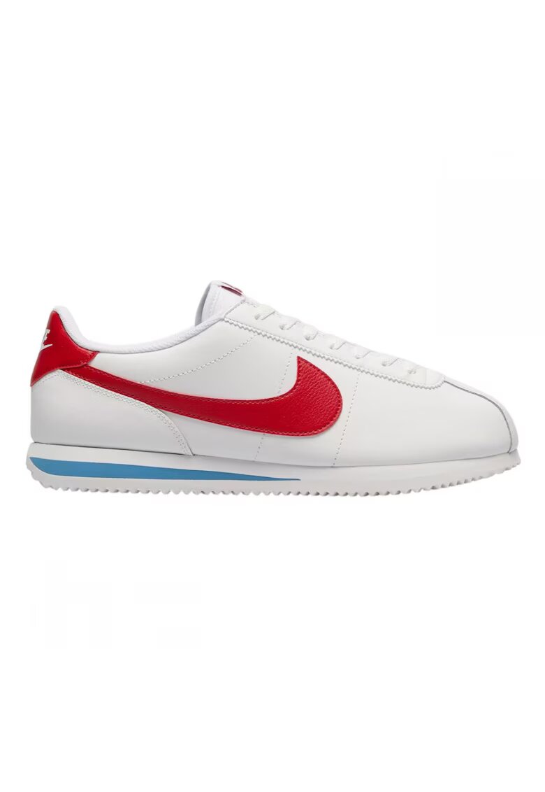Nike Pantofi sport barbati 305187819 - Piele ecologica - Alb - Rosu/Alb