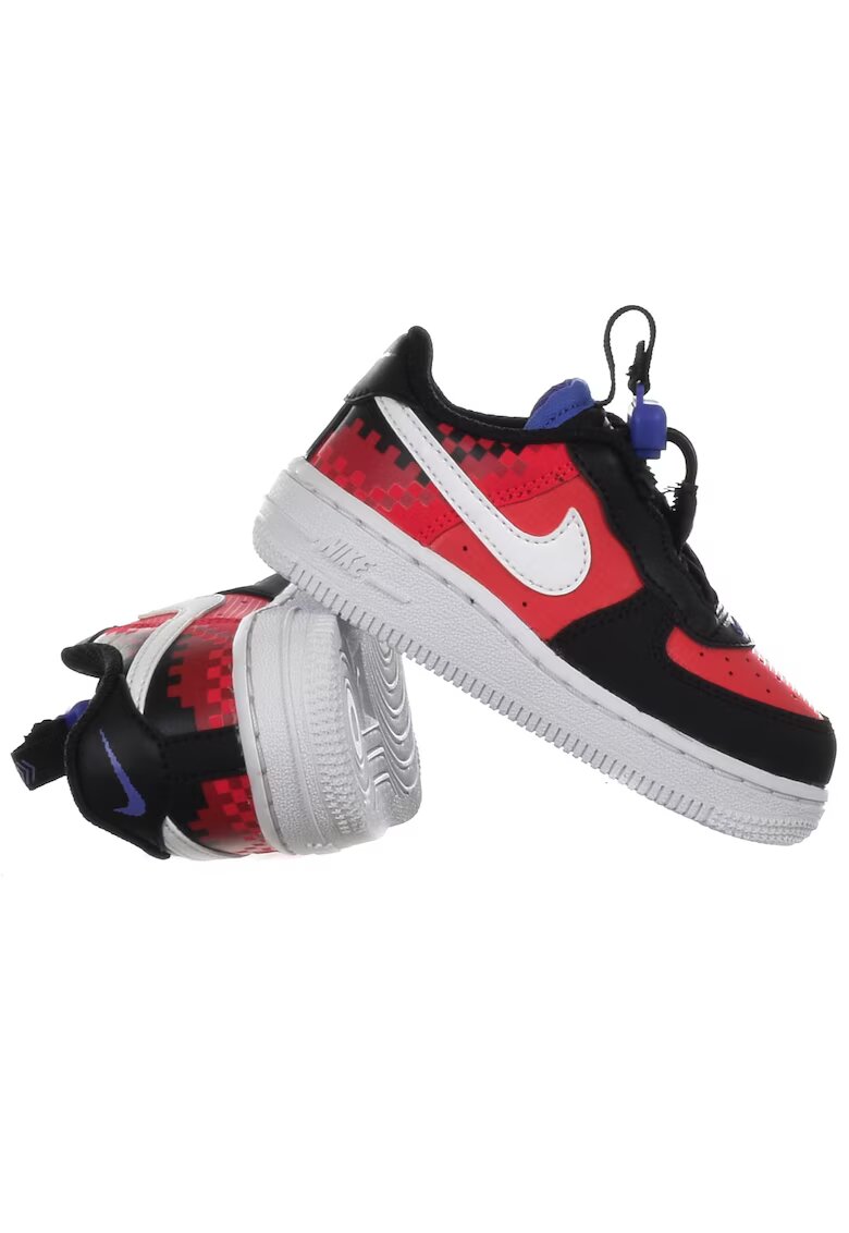 Nike Pantofi sport copii - Comutator Force 1 - rosu/negru - textil/sintetic