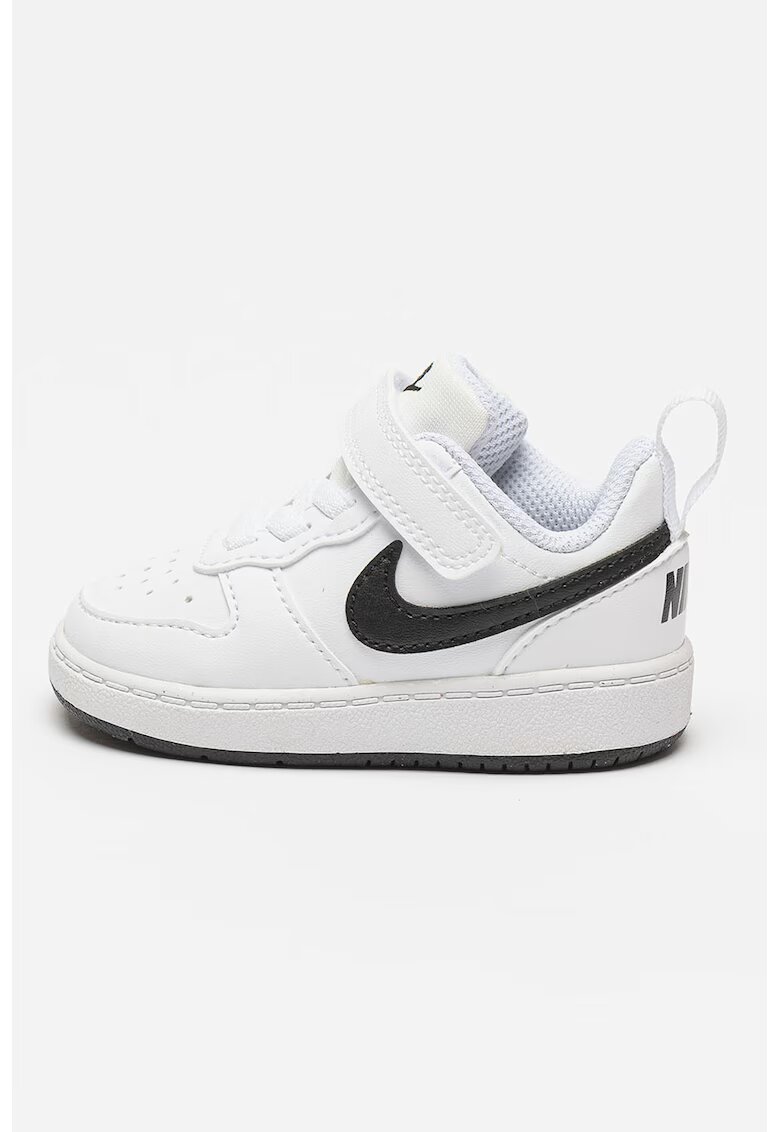Nike Pantofi sport Court Borough cu inchidere velcro - Alb/Negru