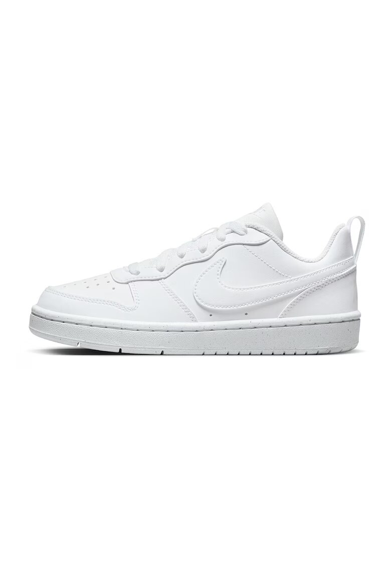 Nike Pantofi sport Court Borough din piele ecologica - Alb
