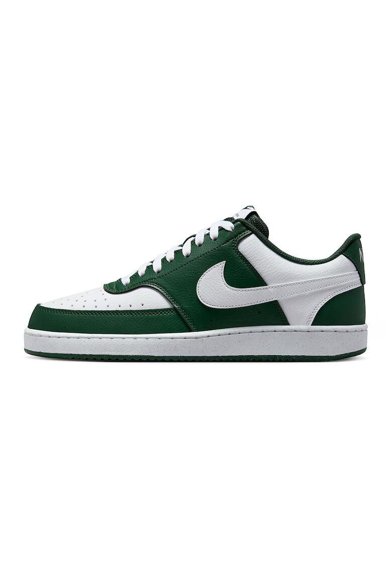 Nike Pantofi sport Court Vision de piele ecologica - Alb/Verde