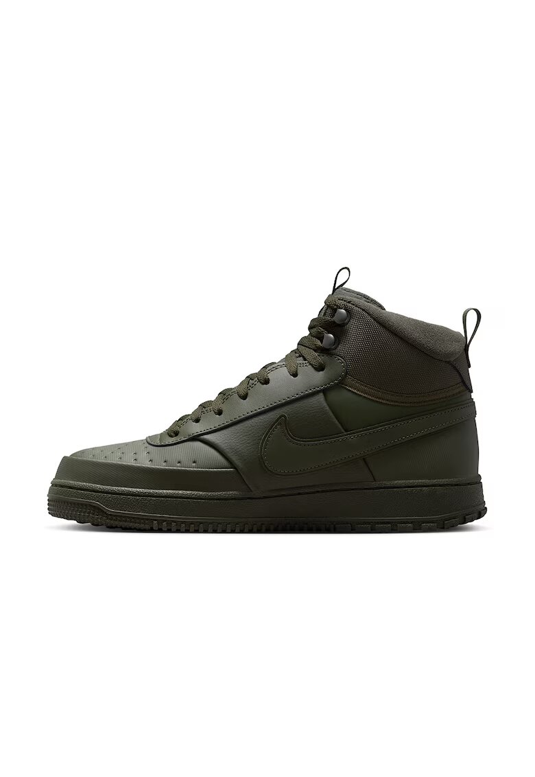 Nike Pantofi sport Court Vision Winterized cu insertii de piele - Kaki inchis