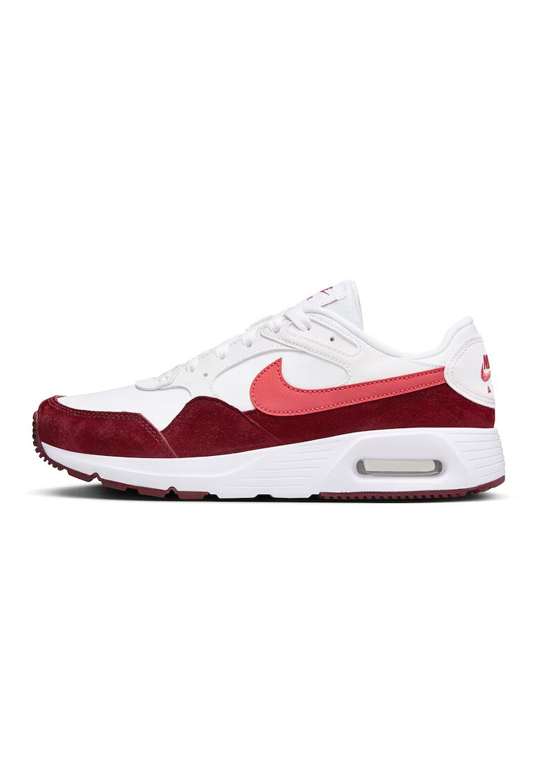 Nike Pantofi sport cu detalii de piele intoarsa Air Max SC - Rosu/Alb optic